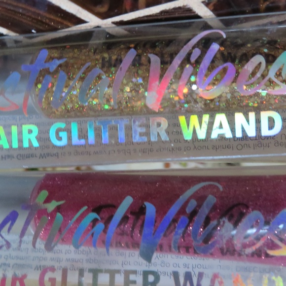 HAIR GLITTER WAND- 2 COLORS- GOLD & PINK - Picture 2 of 2